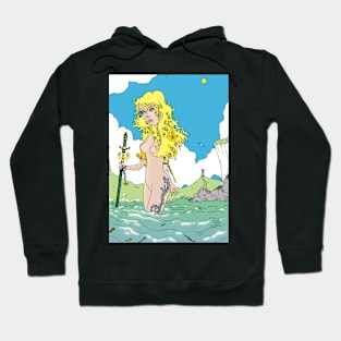 She was the Storm [Fantasy Figure Illustration] Pen Drawing. Hoodie